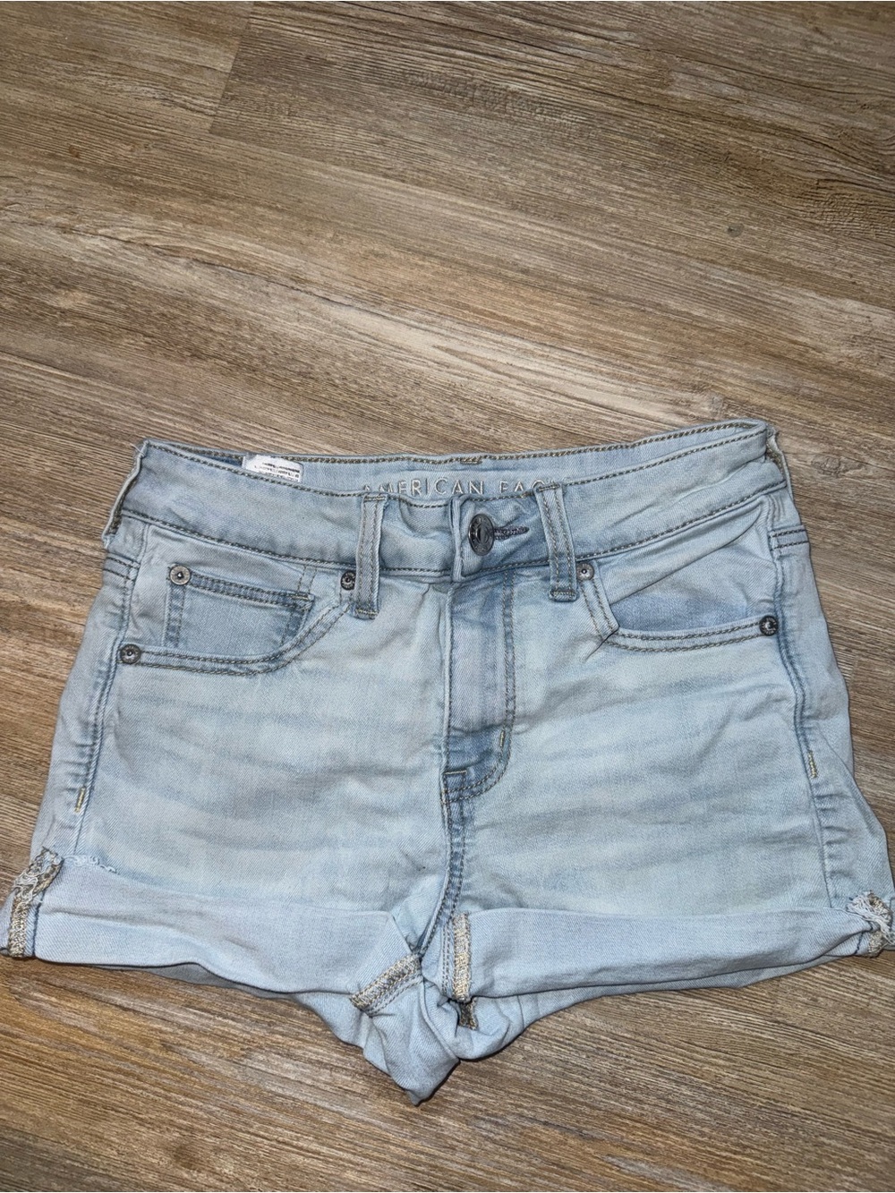 American Eagle Outfitters Light Blue Denim Cutoff Shorts